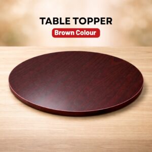 Rotating Table Topper - Brown